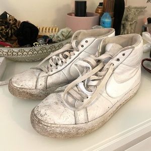 Nike blazers - all white! Only about a year old but have some very obvious wear